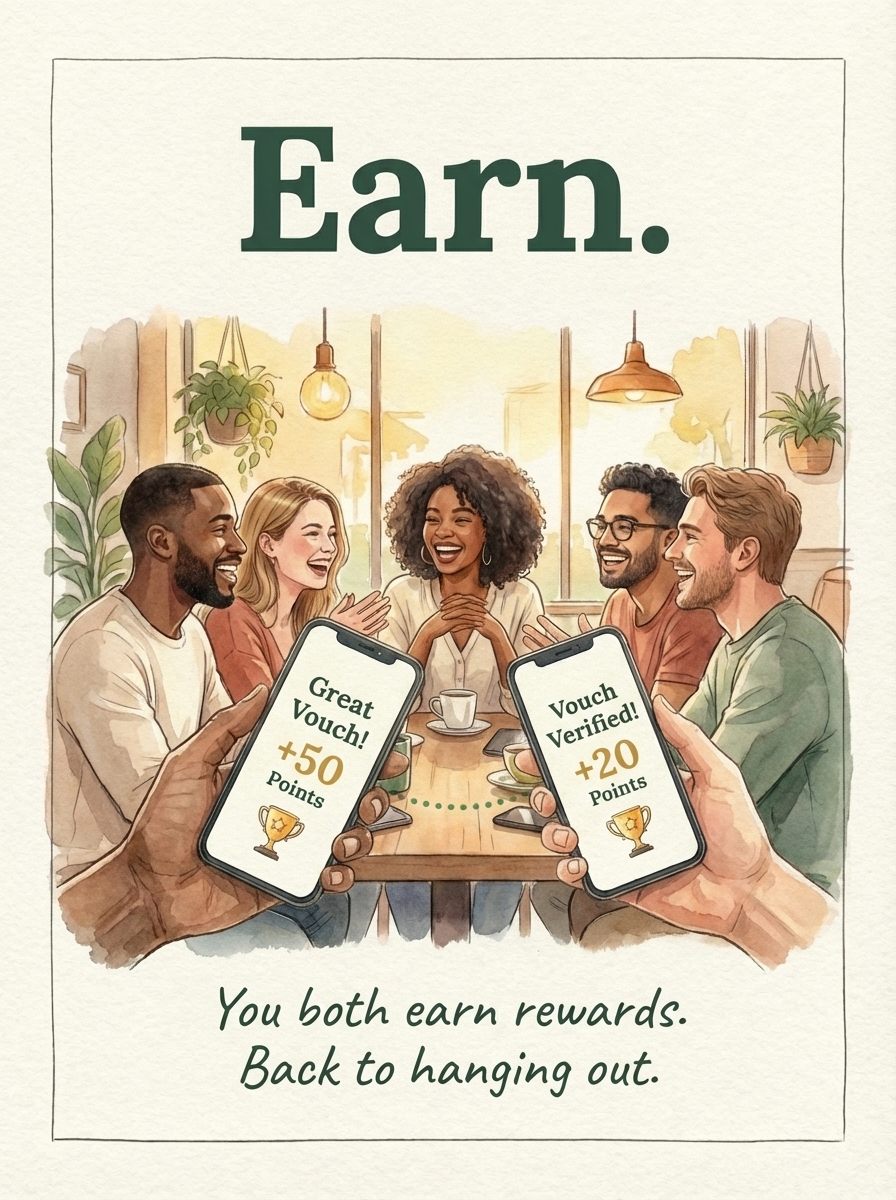Earn - Both friends receive rewards